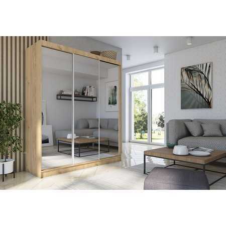 Kvalitní Šatní Skříň Debora 180 cm Dub sonoma Furniture