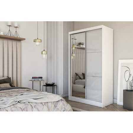 Kvalitní Šatní Skříň Viviana 120 cm Bílá Furniture