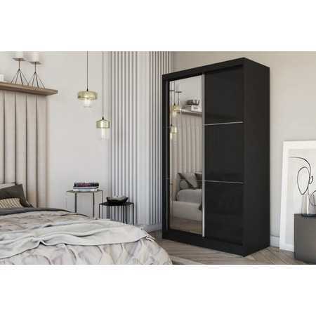 Kvalitní Šatní Skříň Viviana 120 cm Černá Furniture