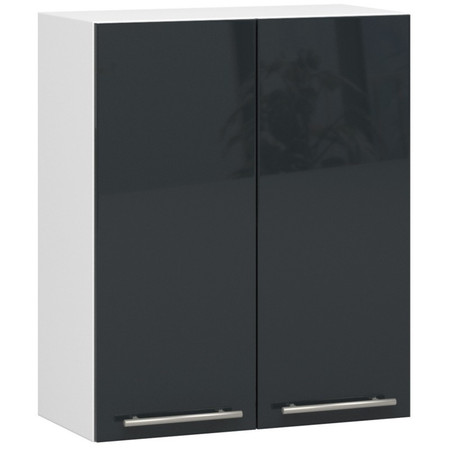 Kuchyňská skříňka OLIVIA W60 H720 - bílá/grafit lesk Akord