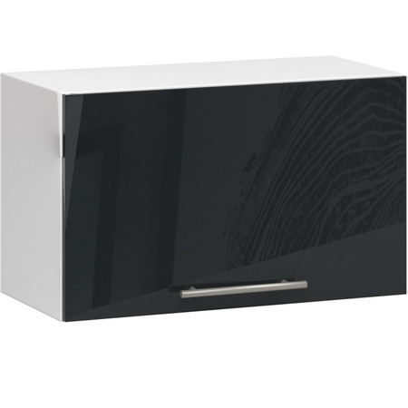 Kuchyňská skříňka OLIVIA W60OK - bílá/grafit lesk Akord